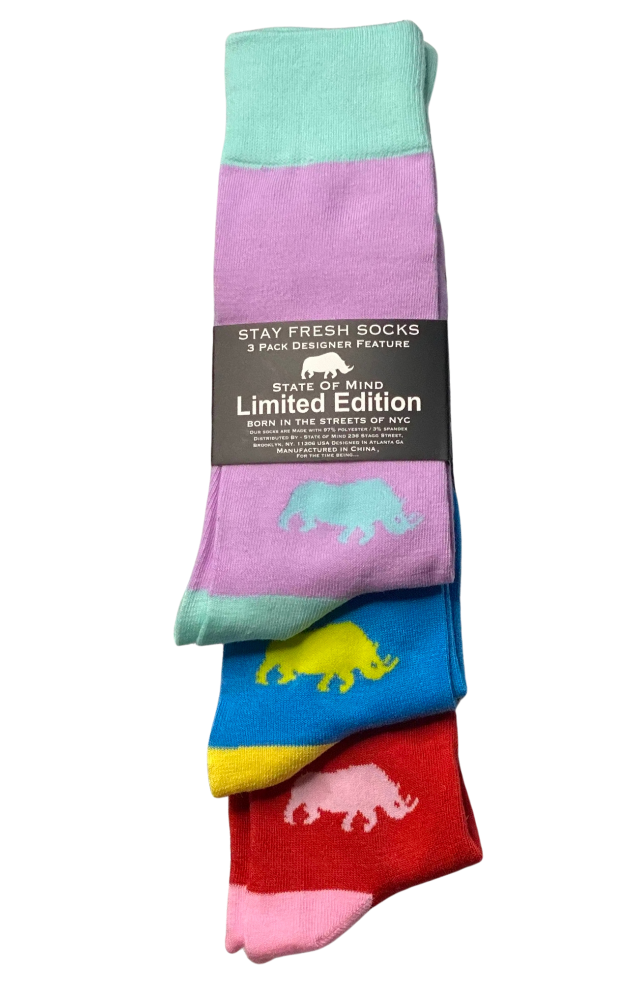 Stay Fresh 3-Pack Sock Bundle – State of Mind